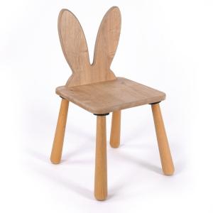 Silla para niño con respaldo de conejo l30 cm - efecto robl…
