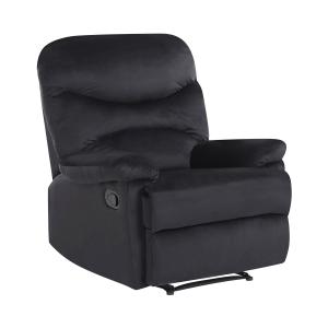 Silla reclinable terciopelo negro