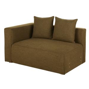 Sillón (ángulo izquierdo) parra sofá modular verde caqui