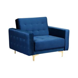 Sillón azul marino terciopelo