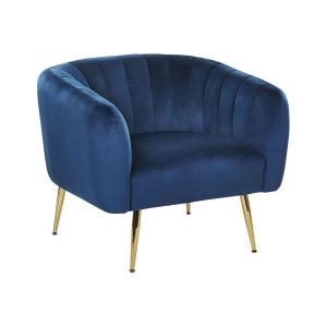Sillón azul oscuro terciopelo