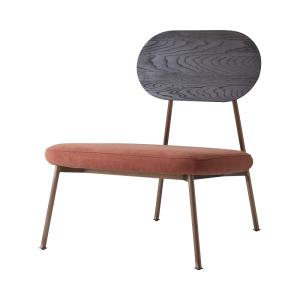 Sillón bajo sienna de roble macizo