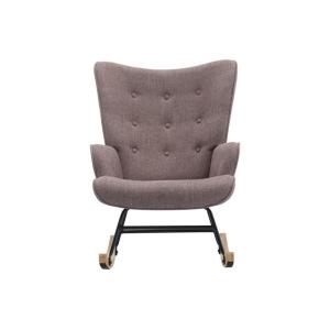 Sillón balancín poliéster topo