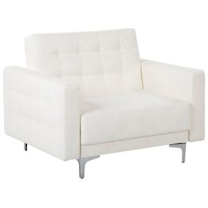 Sillón blanco piel sintética