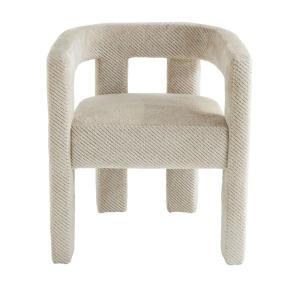 Sillón bridge en tela crudo L63 cm - Beige