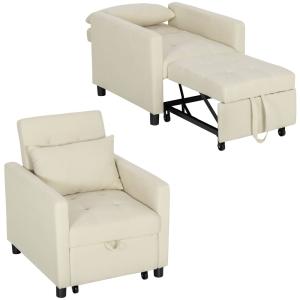 Sillón Cama 69x82.5x84 cm Beige