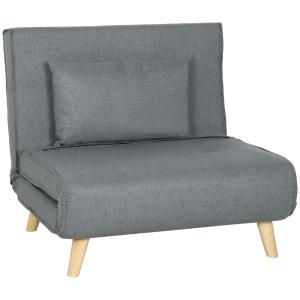 Sillón Cama 90x78x79 cm Gris