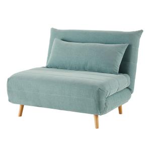 Sillón cama color verde agua