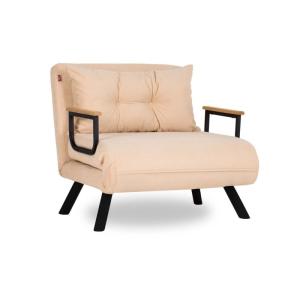 Sillón cama en tela l67 cm - beige