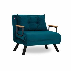 Sillón cama en tela l67 cm - verde