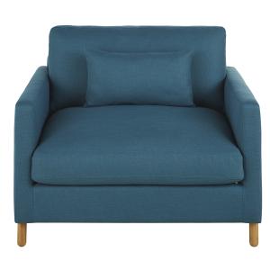 Sillón cama profesional azul, colchón 12 cm