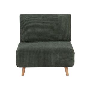 Sillón cama terciopelo verde pino