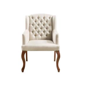 Sillón clásico lino beige