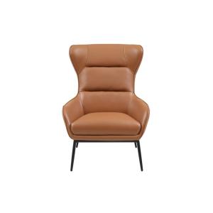 Sillón clásico piel camel