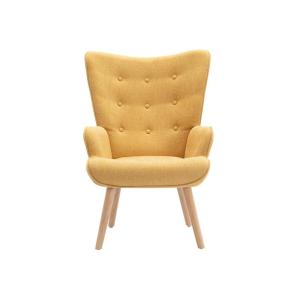 Sillón clásico poliéster amarillo