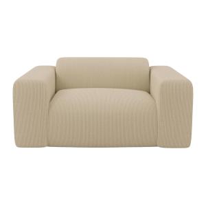 Sillón clásico poliéster beige