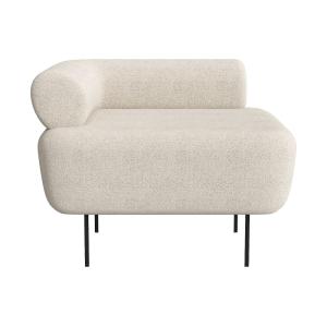 Sillón clásico poliéster blanco roto