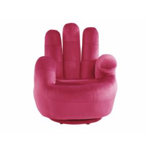 Sillón clásico poliéster fucsia