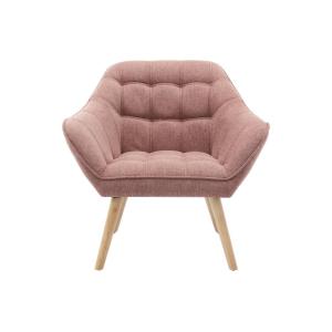 Sillón clásico poliéster rosa