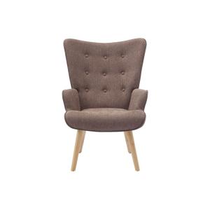Sillón clásico poliéster topo