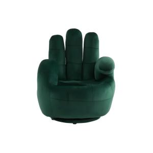 Sillón clásico poliéster verde pino