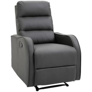 Sillón con reclinación 65x89x100 cm gris