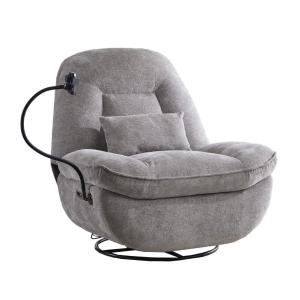 Sillón con relax eléctrico giratorio con brazo flexible en…