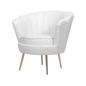 Sillón contemporaneo  blanco 75  x  68 x 775 cm