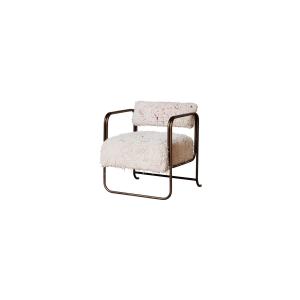 Sillón de algodón blanco
