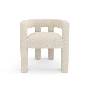 Sillón de comedor bouclé beige