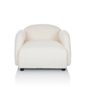 Sillón de diseño tela blanco