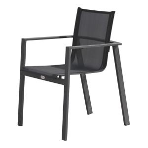 Sillón de jardín apilable de aluminio