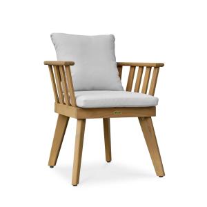 Sillón de jardín con cojines - acacia