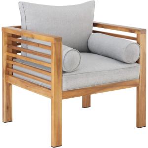 Sillón de jardín con madera y capacidad de carga 120 kg, ma…