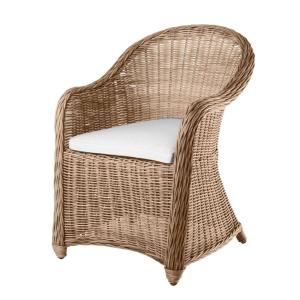 Sillón de jardín de resina trenzada