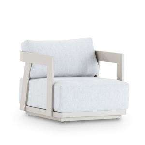 Sillón de jardín en aluminio beige