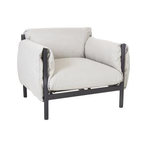 Sillón de jardín metal gris