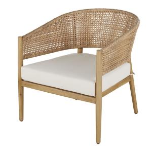 Sillón de jardín profesional de resina trenzada efecto ratá…