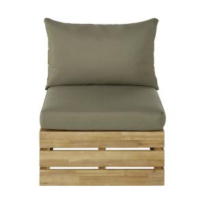 Sillón de jardín profesional, unidad modular de acacia maci…