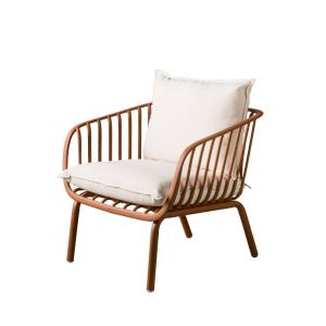 Sillón de jardín tejido - polipropileno terracota 80 x 78,5…
