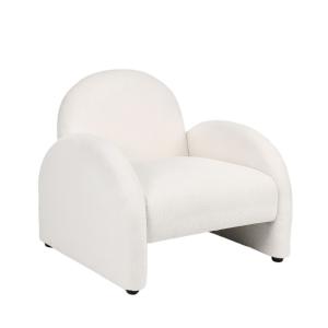 Sillón de lectura de Bouclé beige 83 x 81