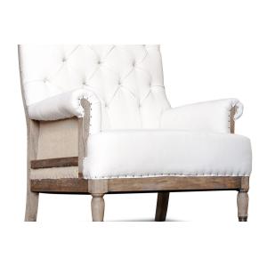 Sillon de lino beige