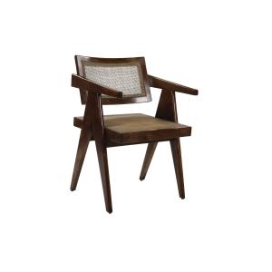 Sillón de madera oscura