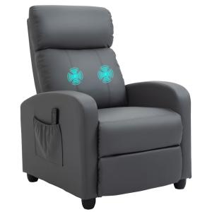 Sillón de masaje 68x88x98 cm gris