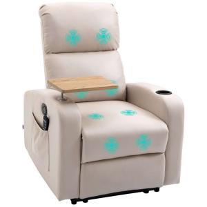 Sillón de masaje 77x93x105 cm beige