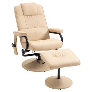 Sillón de masaje eléctrico 77x84x95 cm beige