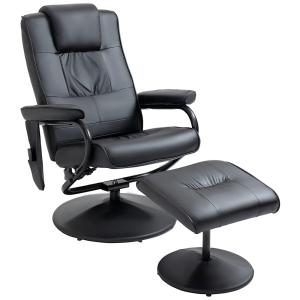 Sillón de masaje eléctrico 77x84x95 cm negro