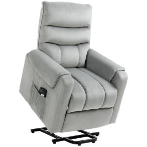 Sillón de masaje levantapersonas 79x97x103 cm gris