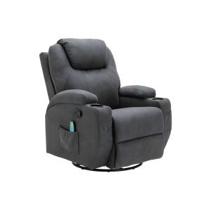 Sillón de masaje poliéster gris