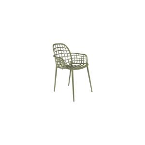Sillón de metal verde
